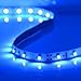 Led strip lights waterproof - 16.4 ft Led light tape blue 300 leds, flexible led string lights for home, boats, ceiling decoration and outdoor