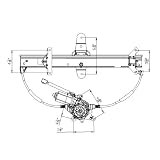 1992-2011 FORD CROWN VICTORIA LH REAR (DRIVER SIDE) POWER WINDOW REGULATOR ASSEMBLY by TYC