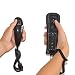 Black Remote and Nunchuck Controller Combo for Nintendo Wii -Free Silicone Sleeve and Wrist Strap