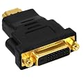 mumbi HDMI DVI Adapter - HDMI Stecker male (19pol) auf DVI-D Buchse female (24+1)