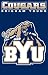 BYU Cougars Applique Banner Flag