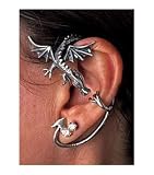 Classic Flying Dragon Ear Wrap Cuff Earring Gothic Earring Punk Rock Left Ear