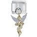 Gold Angel Hearts Religious Italian Charms Bracelet Link