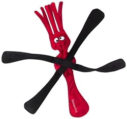 Doggles SillyPulls Dog Toy, Red