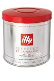 Illy Metodo Iperespresso Espresso-Kapseln, normale R�stung, Dose mit silber / rotem Deckel, 21 Kapseln