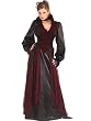 Flocked Vampiress Theatre Costumes Sexy Classic Vampire Gown