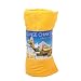 Beach Lounge Chair Cover Includes Terry Inflatable Pillow - Yellow
