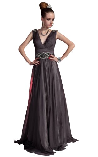 Kingmalls Womans Brown Mother of Bride Evening Dresses (X-Large)