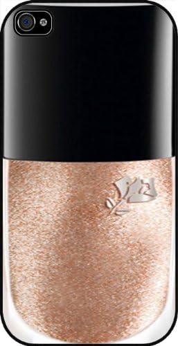 Nail Polish Apricot Glitter, funny Iphone 4 Case, Hard Case Black