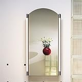 MP Series Mirrored 4 quot Depth Cabinet Arch Door 16 quot W Plain Edge Right Electric MP16D4APRE