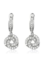 My Silver Pendientes Esferas Entrelazadas Circonita