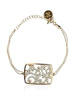 Alexandra Plata Pulsera Bisel