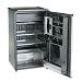 Sanyo Counter Height Office Refrigerator w/Crisper, 3.7 Cu. Ft., Black/Stainless Steel - SNFSR3770S