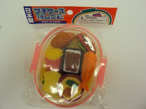 Iwako 7 Piece Fast Food Boxed Japanese Eraser Set Large