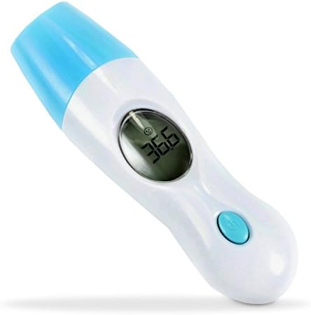 Amztek Baby Thermometer - Forehead &amp; Ear Thermometer, Digital Multifunction Temporal Instant Read Non Contact Fever Thermometer for Kids, Infants, Adults, and Medical Professionals
