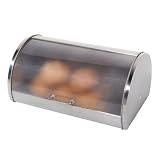Oggi 7051 Stainless Steel Roll Top Bread Box
