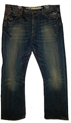 Men's Ed Hardy Blue Denim Jeans Mon Bengal Tiger Lf Several Sizes Available