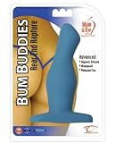 Adam & Eve Bum Buddies Rear End Rapture, Advanced Silicone Anal Plug, Blue