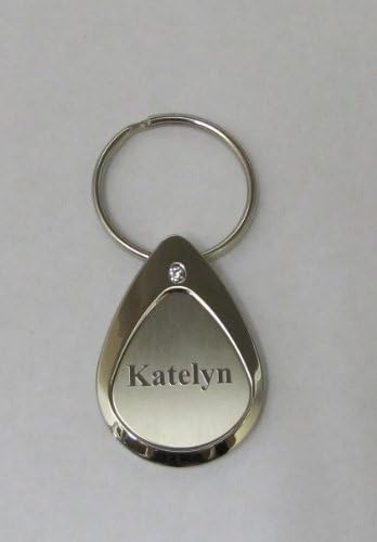 Mulberry Marie-Chantal Key Ring Katelyn Two-Tone Silver with Crystal LKR085
