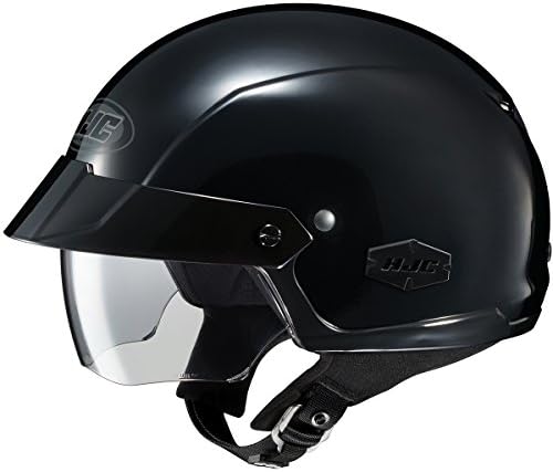 HJC IS-Cruiser Motorcycle Half-Helmet (Black, Large)