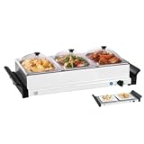 Sensio 13337 Bella Cucina Triple Buffet Server and Warming Tray