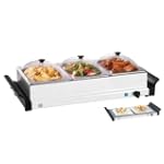 Sensio 13337 Bella Cucina Triple Buffet Server and Warming Tray