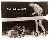 Joe Louis Over Walcott B&W 16x20 Photo