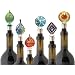 Kitchen & Housewares : BonJour Set of 4 Dominico Glass Wine Bottle Stoppers, Multicolored