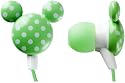 ディズニー MUPods ミューポッズ 水玉シルエットイヤホン オーディオ用 水玉ライトグリーン