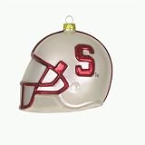 Stanford Cardinal NCAA Glass Football Helmet Ornament (3)