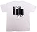 Impact Men's Black Flag Logo Short Sleeve T-Shirt,White,Large
