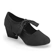 Low Heel Black Canvas Pilgrim Shoe Thanksgiving Costume Shoes Colonial