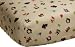 Carter's Forest Friends Fitted Sheet, Tan/Choc, 28 X 52"