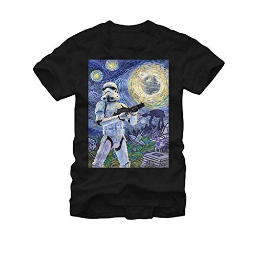 Star Wars Stormtrooper Stormy Starry Night Adult T-shirt
