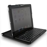 360 View Bluetooth KeyBoard Black Case Cover Stand for Apple iPad 2