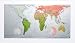 Future Map: World Wall Map - Magnetic Tubed Version 4: An Equal Area Projection