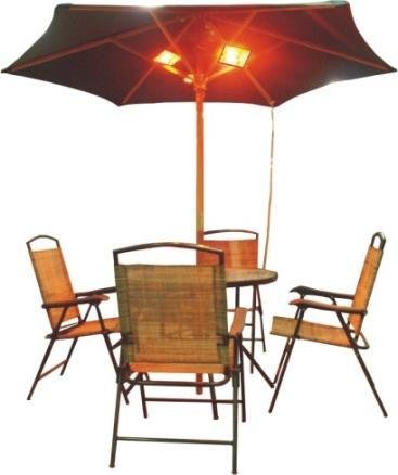 Buy Triple Infra red Halogen Parasol patio Heater online at Discounted New and Used prices. Delivered to your door with Off-The-Bookshelf.