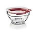 Rubbermaid Easy Find Lids Glass Food Storage Container, 1 Cup, Racer Red, 3 Count