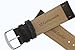 Men's Genuine Italian Leather Watchband Chronograph Style Black 22mm Watch Band