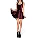 Sheoutfit Women's Hot Velvet Skater Dress