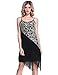 PrettyGuide Women's 1920S Paisley Art Deco Sequin Tassel Glam Party Gatsby Dress