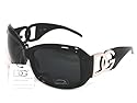 SUNGLASSES DG EYEWEAR BLACK FRAME SMOKE LENS 26163