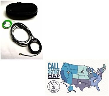 Radiowavz JP6B 6 Meter Portable J-Pole Antenna with BNC Connector and Case and Ham Guides TM Pocket Reference Card Bundle