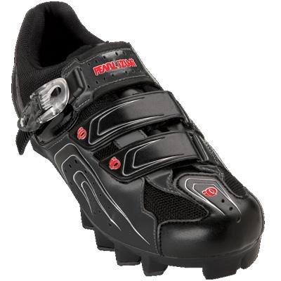 Pearl iZUMi Men's Race MTB Cycling Shoe,Black/Silver,42 D EU / US Men's 8.5 M
