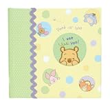 CR Gibson Bound Photo Journal Album with Space for Journaling and CD Storage Pocket, Peek-A-Boo Pooh Baby Album,