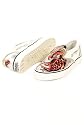 Men Ed Hardy Koi Silver Metallic Deck Leather Shoes
