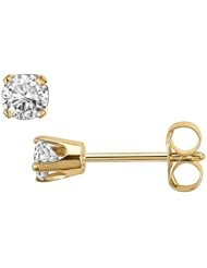 Round Cut Diamond Stud Promo Quality in 14k Yellow Gold (0.85 ctw, J-K color, I2 clarity)