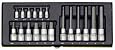 Proxxon 23100 18 Piece Allen Key Socket Set, 1/4 and 1/2 Inch Drive