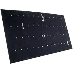 Black Velvet Body Jewelry Pad Showcase Display Easel
