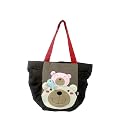 [Bear Family] 100% Cotton Canvas Shoulder Tote Bag / Shopper Bag